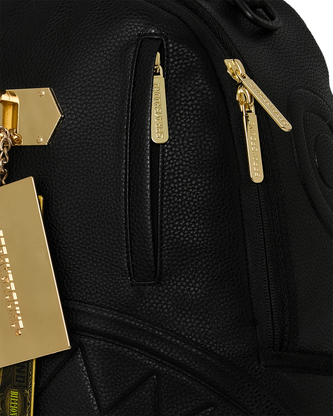 GOLDEN RESERVE METAL MONEY LOCKED HANDTAG BACKPACK