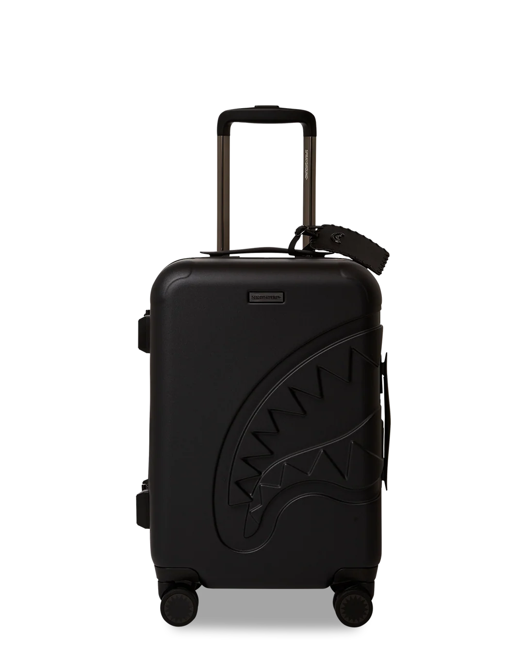 REALITY CHECK SHARKITECTURE CARRY-ON JETBLACK LUGGAGE (GUNMETAL HARDWARE)