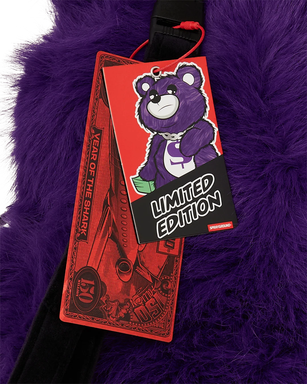 FURZILLA SHARK (PURP) MONEYBEAR BACKPACK