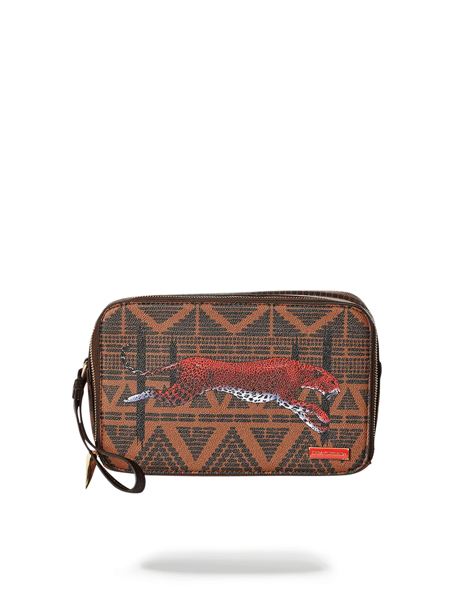 LEOPARDS IN PARIS TOILETRY AKA MONEY BAG