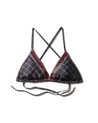 MIDNIGHT MONEY PATTERN BIKINI TOP