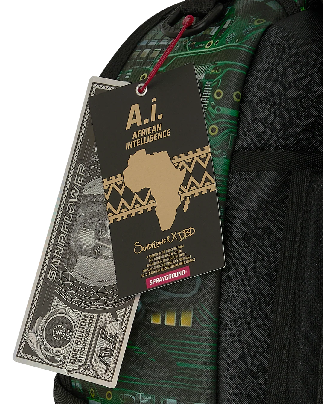 A.I. AFRICAN INTELLIGENCE REWIRED & INSPIRED BACKPACK - SANDFLOWER COLLAB
