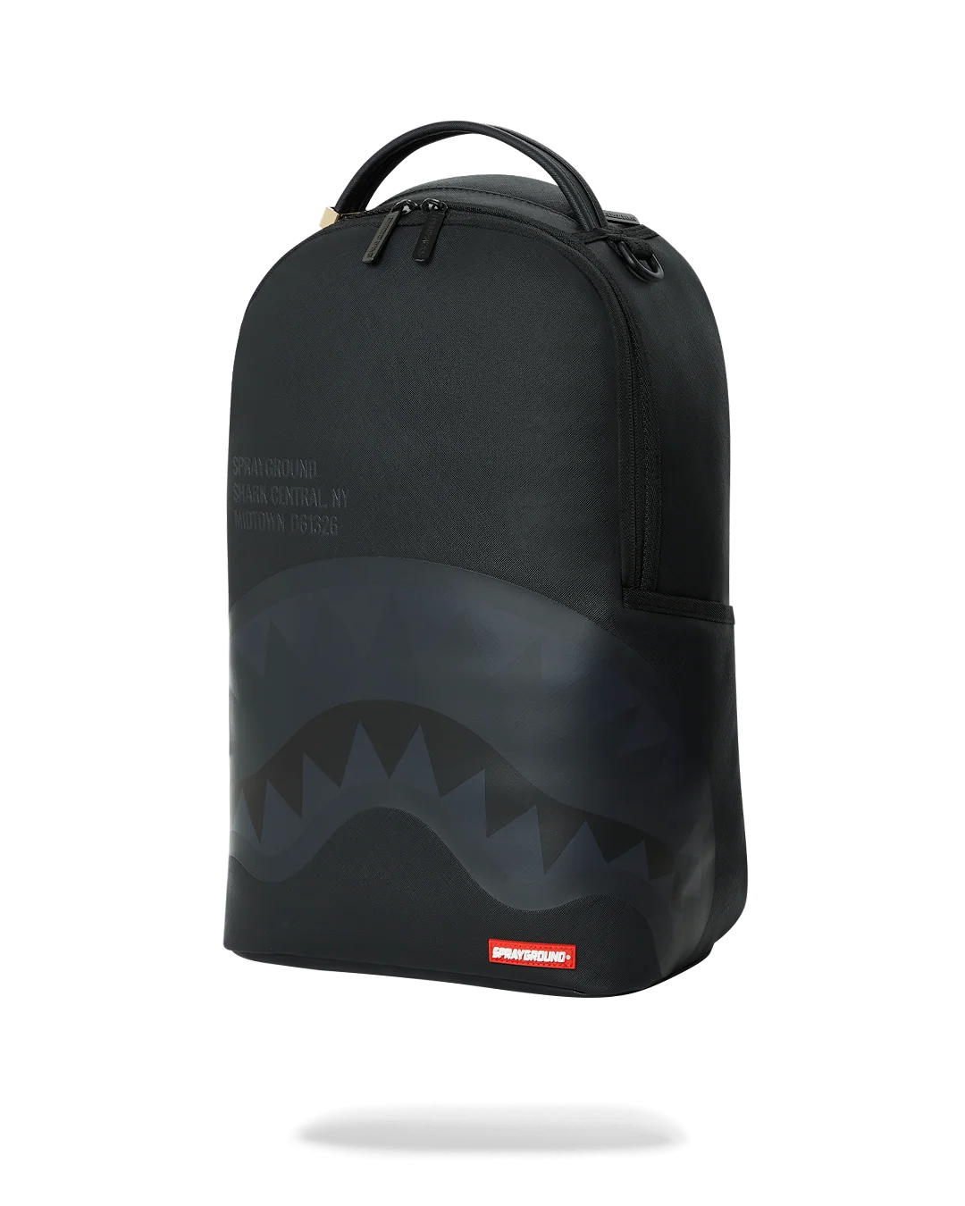 SHARK CENTRAL (BLK ON BLK) BACKPACK (DLXV)