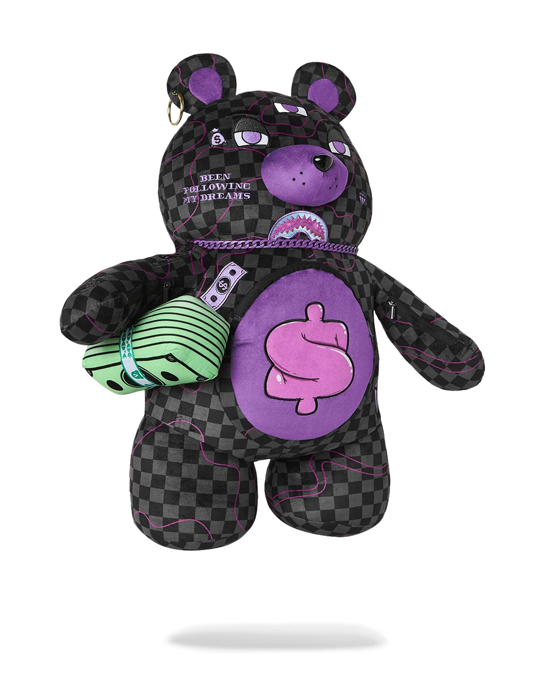 PURPLE SLIME SHARK MONEYBEAR BACKPACK