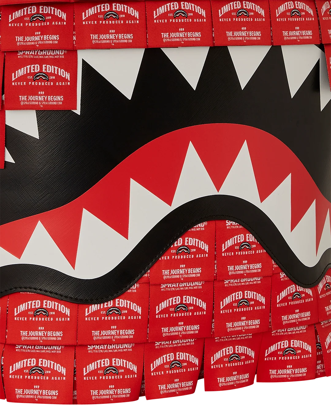 MADE OF WOVEN LABELS SHARK BACKPACK