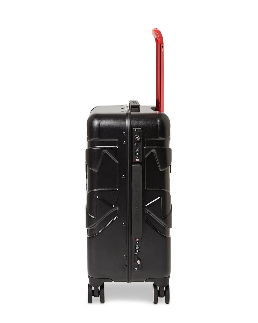 MOLDED SHARKITECTURE BLACK HARDSHELL CARRY-ON LUGGAGE