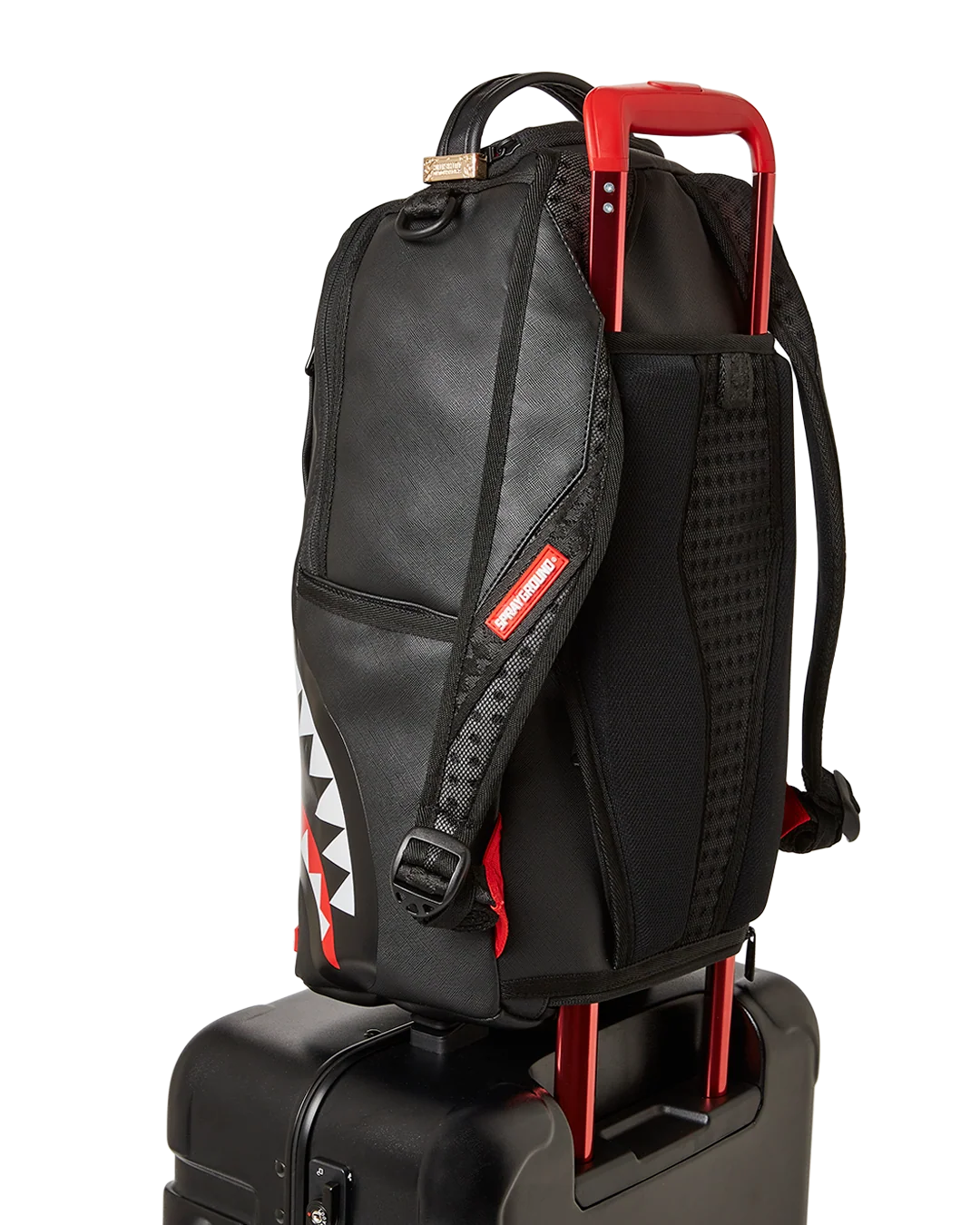 MOLDED SHARKITECTURE BLACK HARDSHELL CARRY-ON LUGGAGE