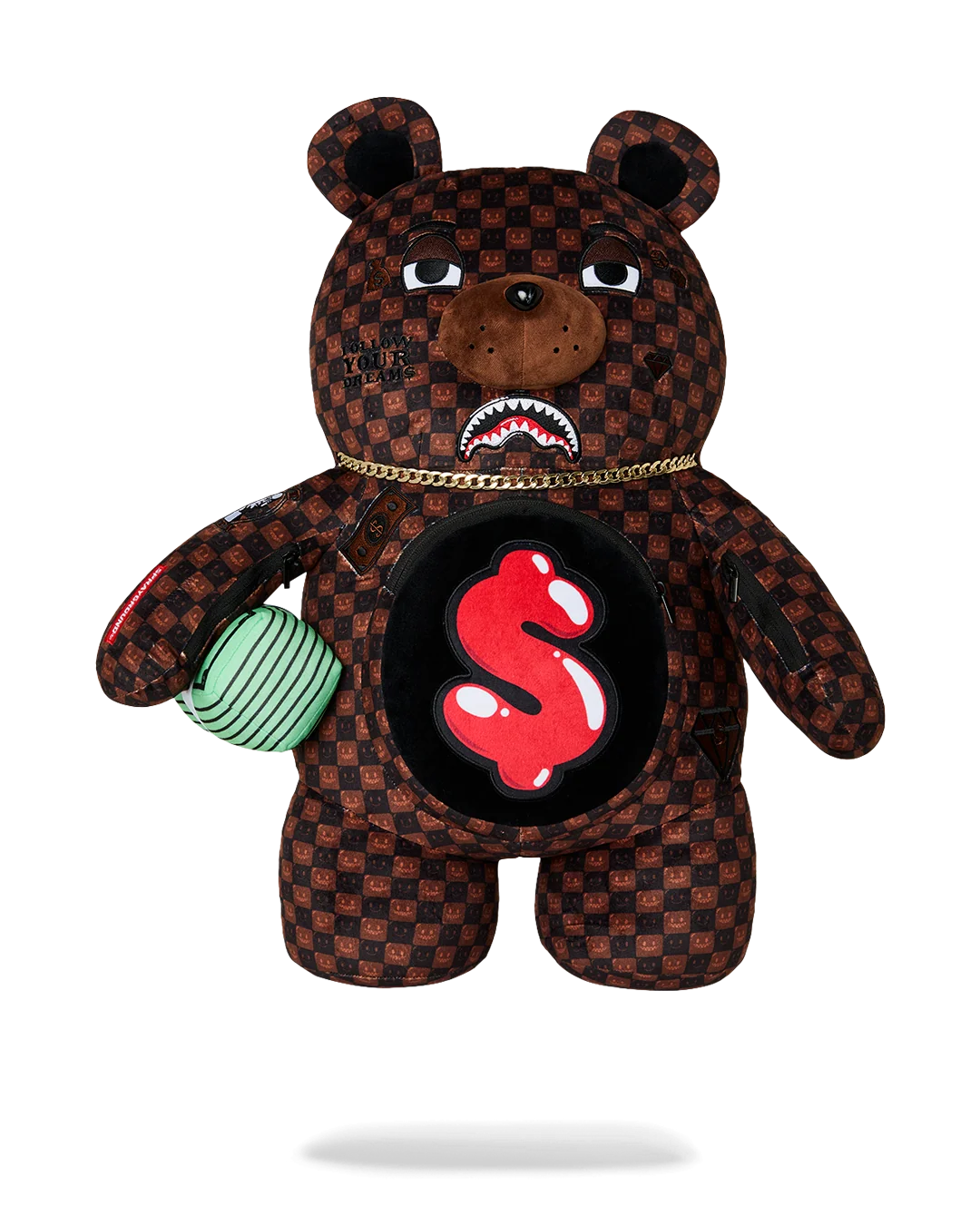 SHARKS IN PARIS GRIN & GRIND MONEYBEAR BACKPACK