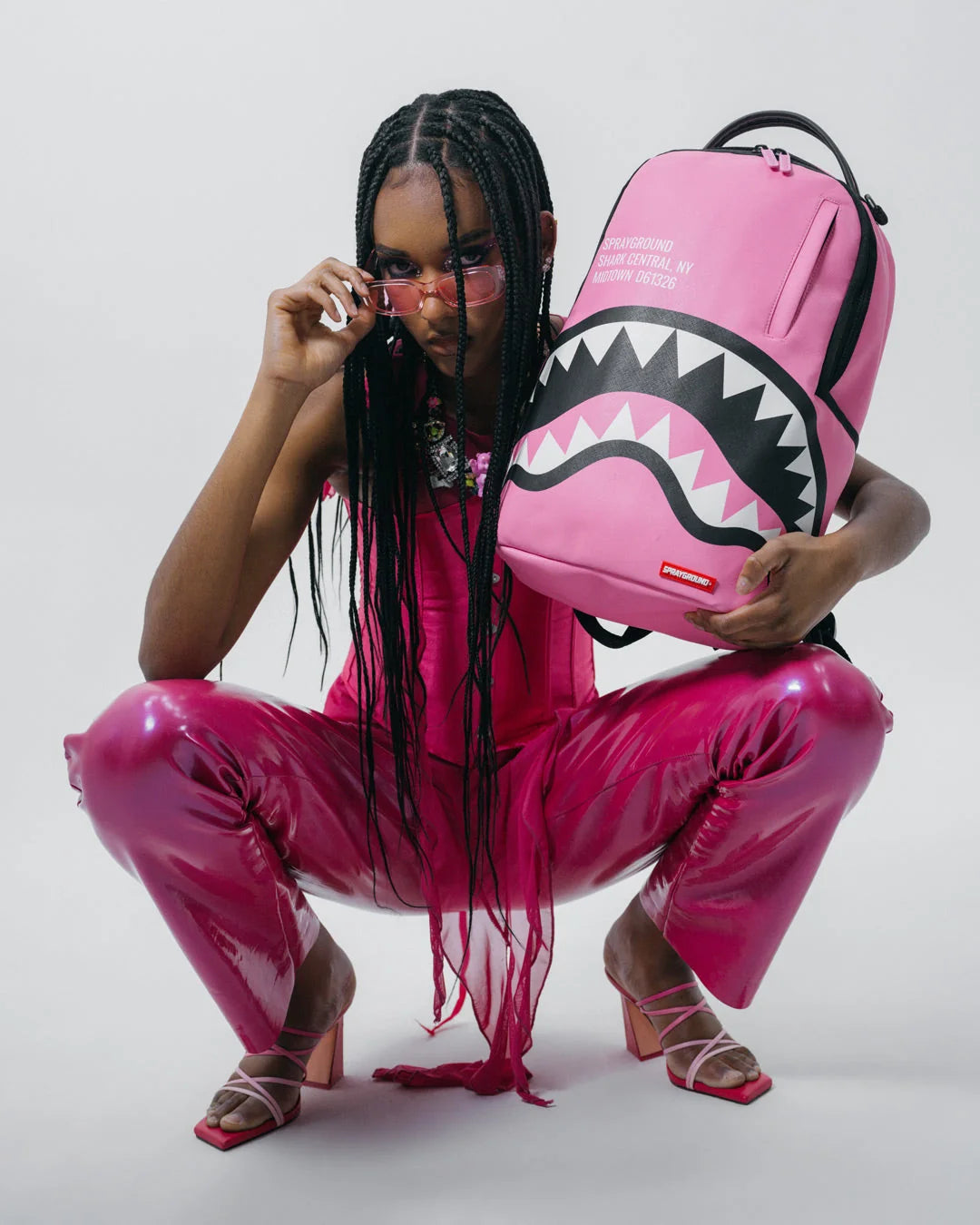 SHARK CENTRAL (PINK) BACKPACK (DLXV)