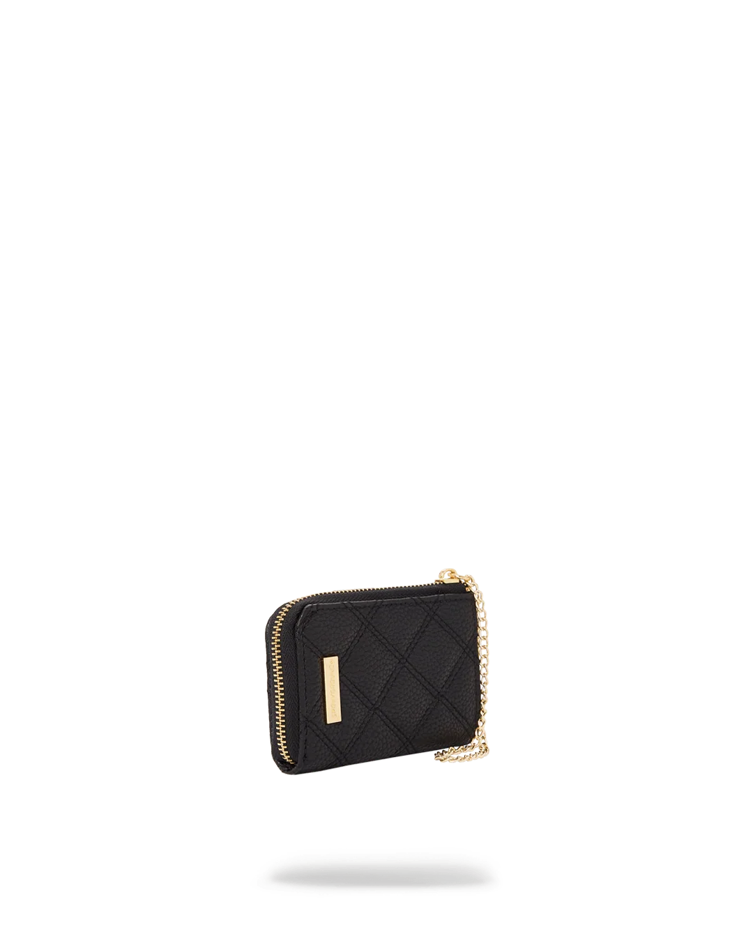 NOIR QUILT GOLD CHAIN SHARK WALLET