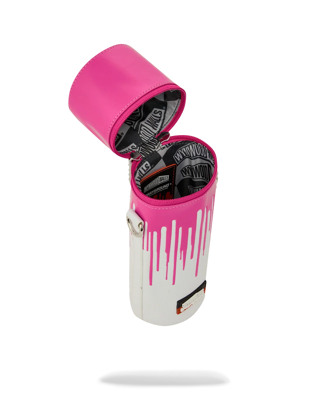 WYNWOOD WALLS COLLAB WATER BOTTLE OR SPRAYCAN HOLDER (WHT/PNK)