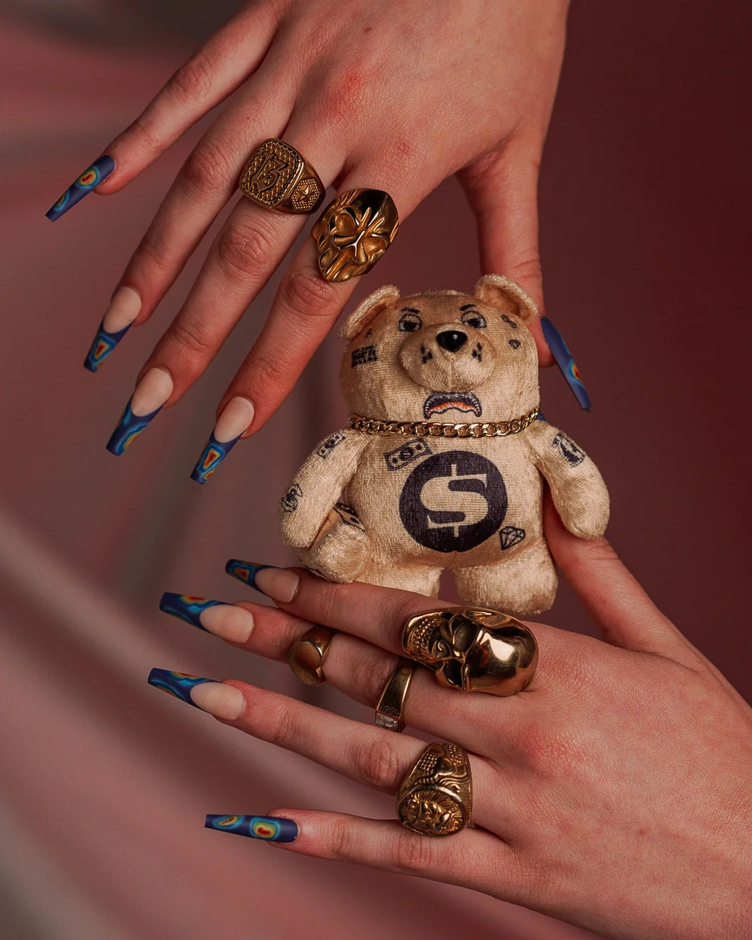 GOLDRUSH BEAR KEYCHAIN