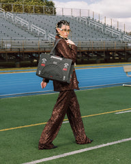 GRID LOCKED TORTUGA TOTE