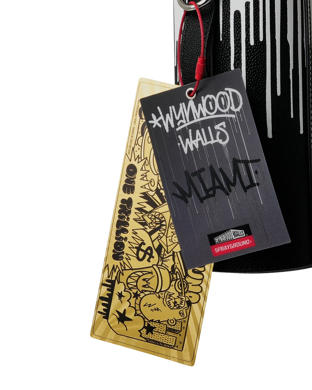 WYNWOOD WALLS COLLAB WATER BOTTLE OR SPRAYCAN HOLDER (BLK/WHT)