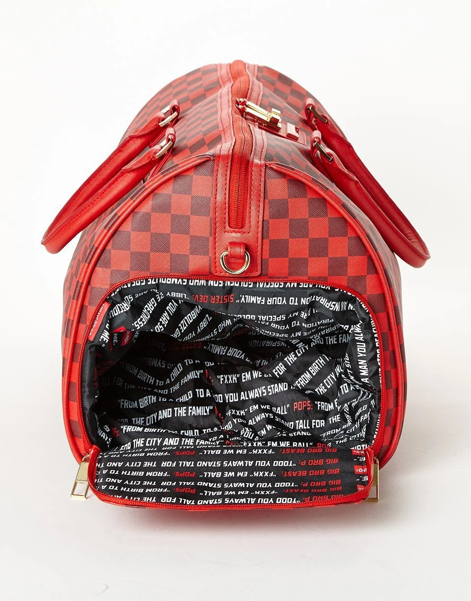 SHARKS IN PARIS DUFFLE (RED CHECKERED EDITION)