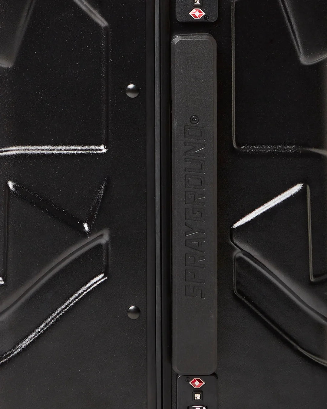 MOLDED SHARKITECTURE BLACK HARDSHELL CARRY-ON LUGGAGE