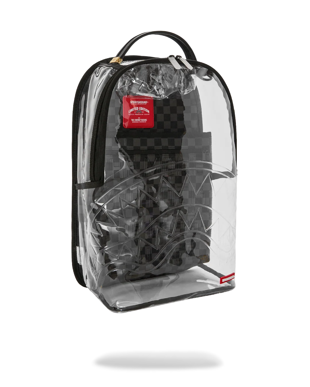 CLEAR DLX BACKPACK - CHECKED OUT (GRAY BLK CHECK)