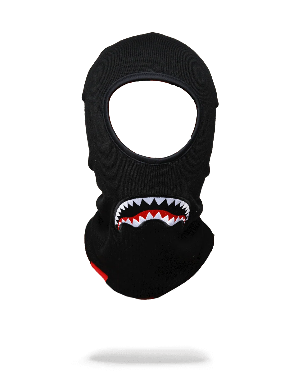 BLACK SHARKMOUTH SKI MASK