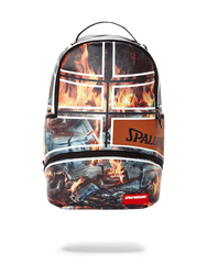 SPALDING X SPRAYGROUND FIRE MONEY BACKPACK