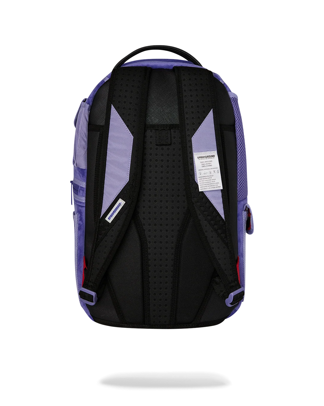 REVERSE MODE - PURPLE VELOUR TO BLACK CHECK BACKPACK