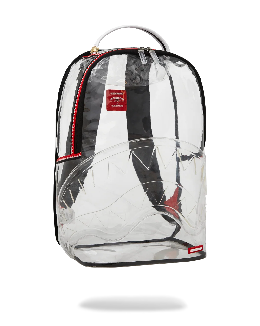 100% CLEAR BACKPACK SHARK