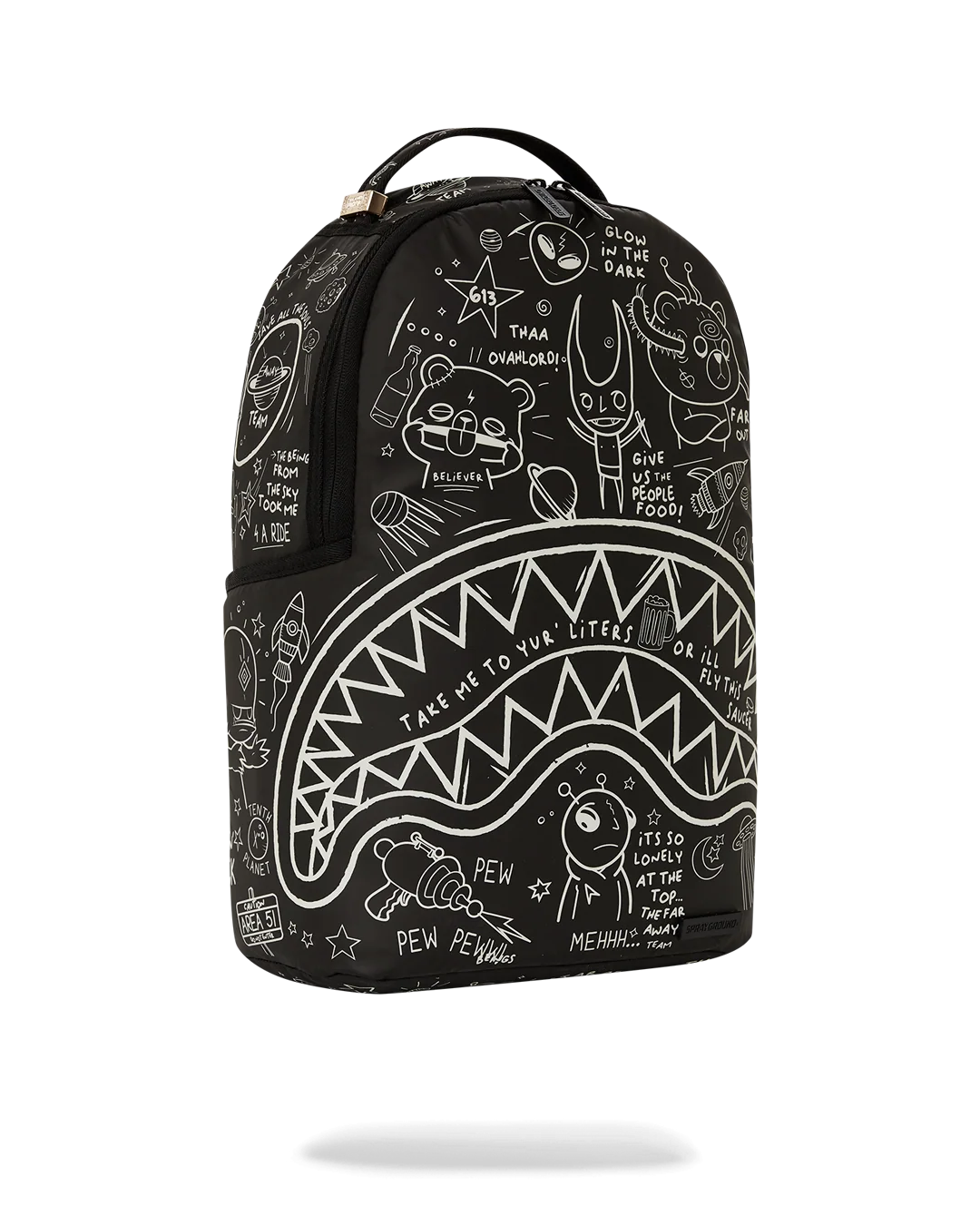 GLOW THE SPACE BACKPACK (GLOW IN THE DARK EFFECT)