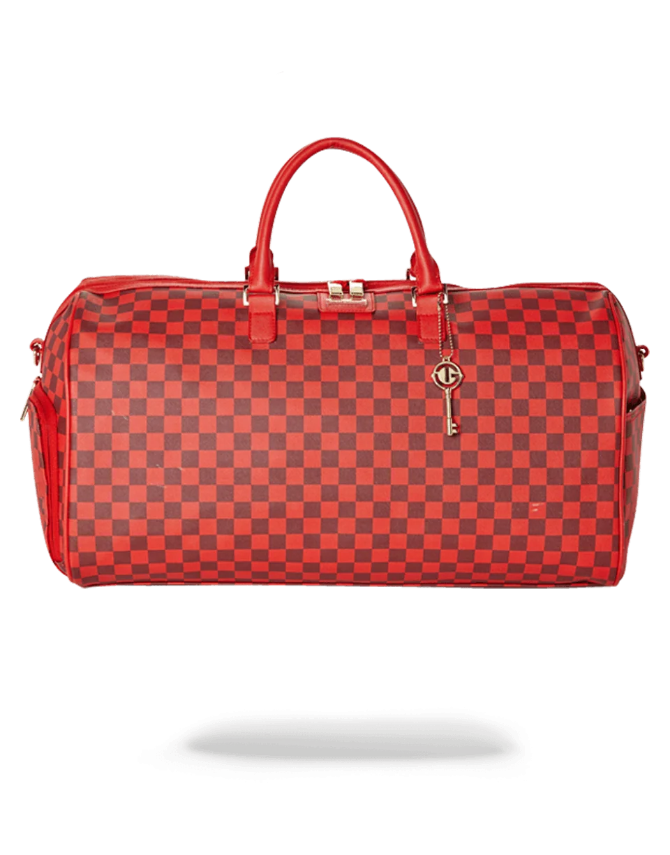 SHARKS IN PARIS DUFFLE (RED CHECKERED EDITION)