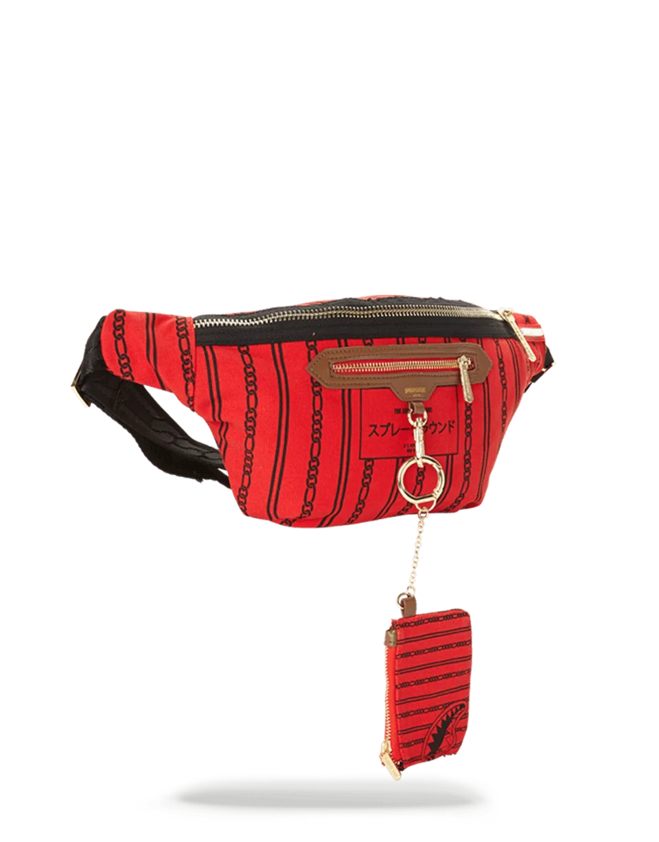 REVERSE SHARKS IN PARIS CROSSBODY (RED)