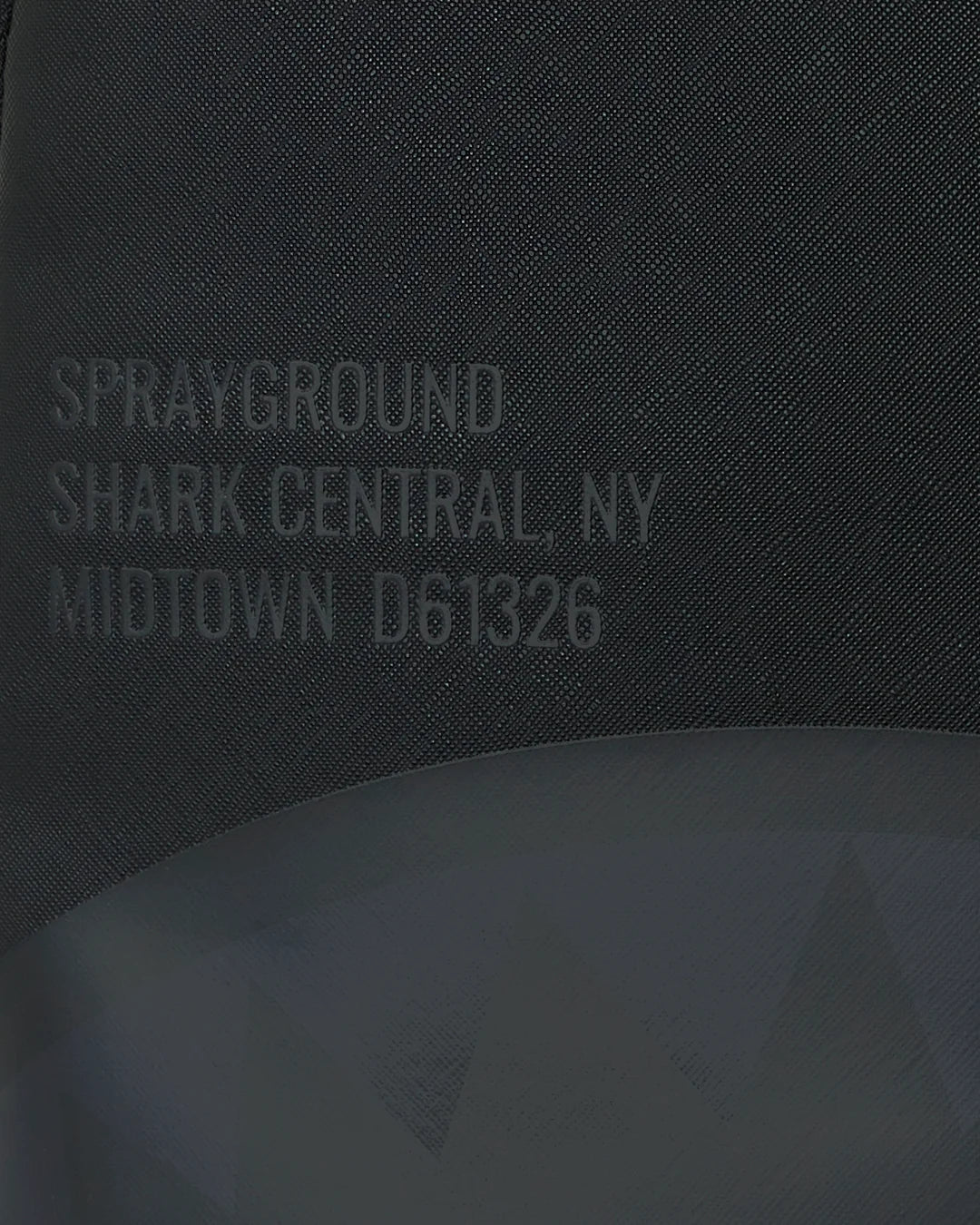 SHARK CENTRAL (BLK ON BLK) BACKPACK (DLXV)