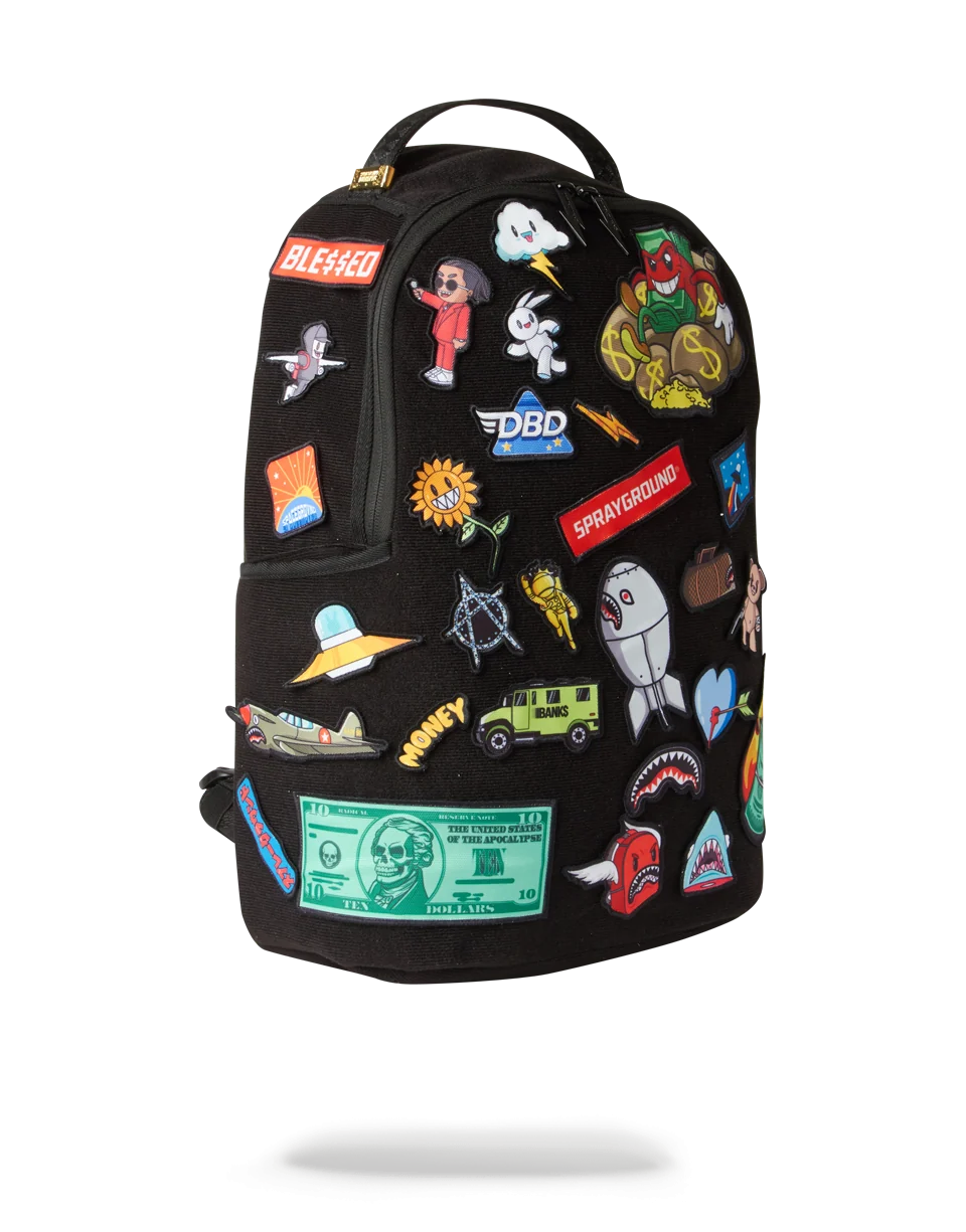 THE 32 REMOVABLE PATCHES VELCRO BACKPACK