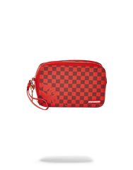 SHARKS IN PARIS RED TOILETRY AKA MONEY BAGS