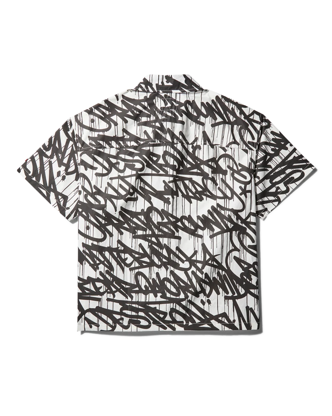 GRAFFITI SHORT SLEEVE BUTTON FRONT SHIRT