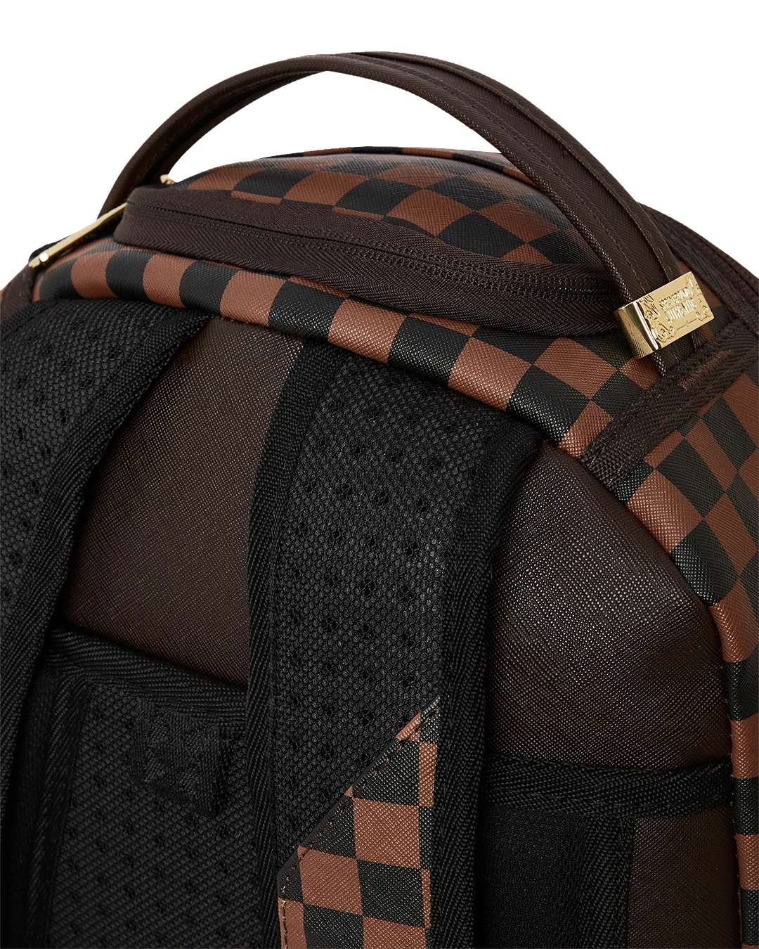 EXTERIOR GOLD ZIP POCKET SHARKS IN PARIS BACKPACK (DLXV)