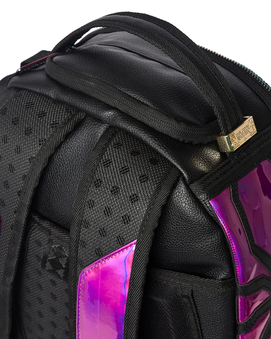 CAZZU IRIDESCENT CUT & SEW SPIDER SKULL SHARK BACKPACK (DLXV)