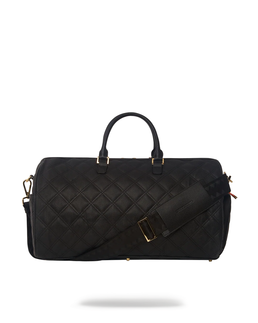 NOIR QUILT GOLD CHAIN SHARK DUFFLE