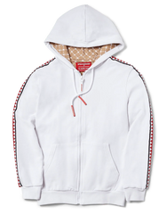 SHARKTRACK SPUCCI ZIPUP HOODIE (WHITE)