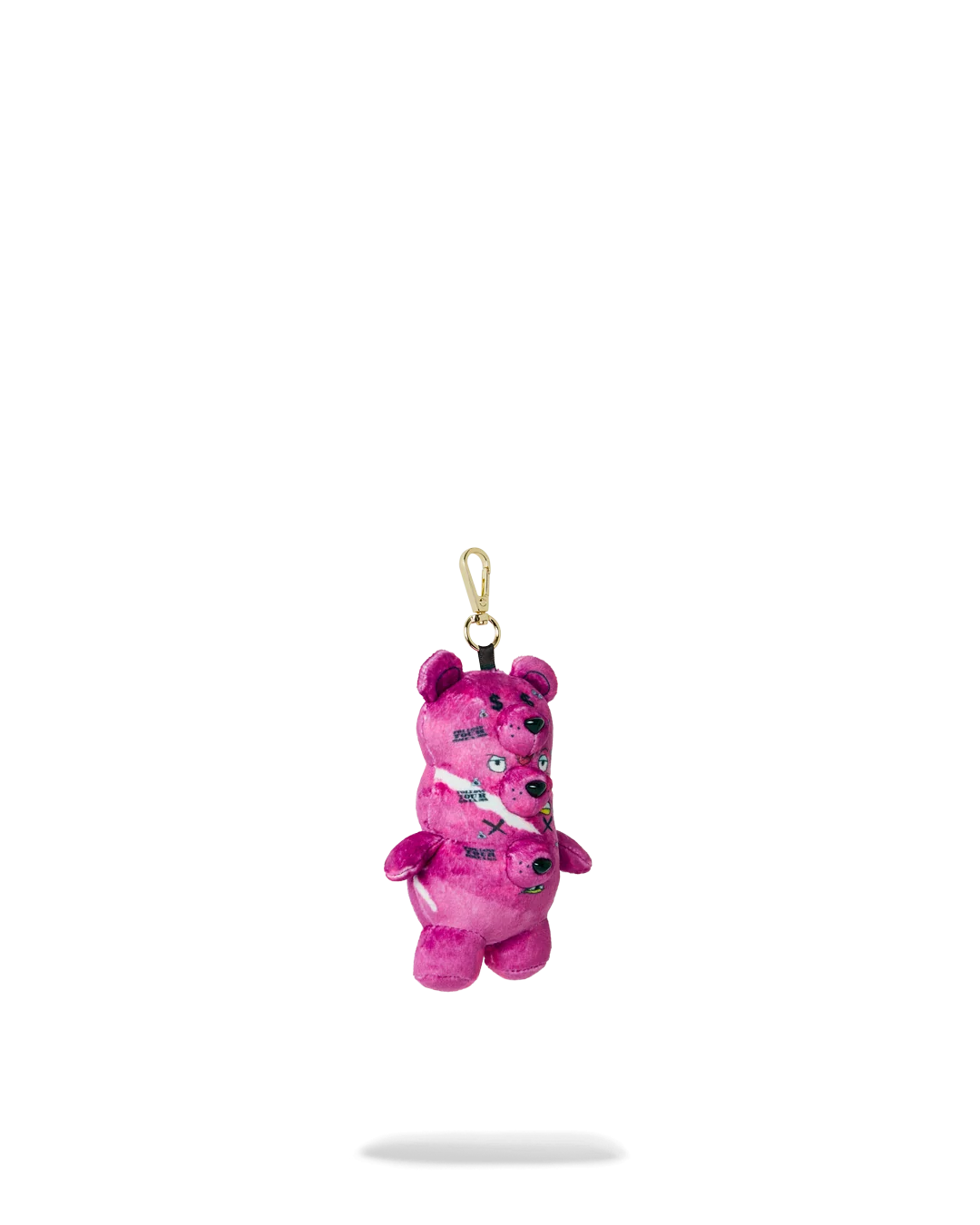 TRIPLE PINK BEAR KEYCHAIN