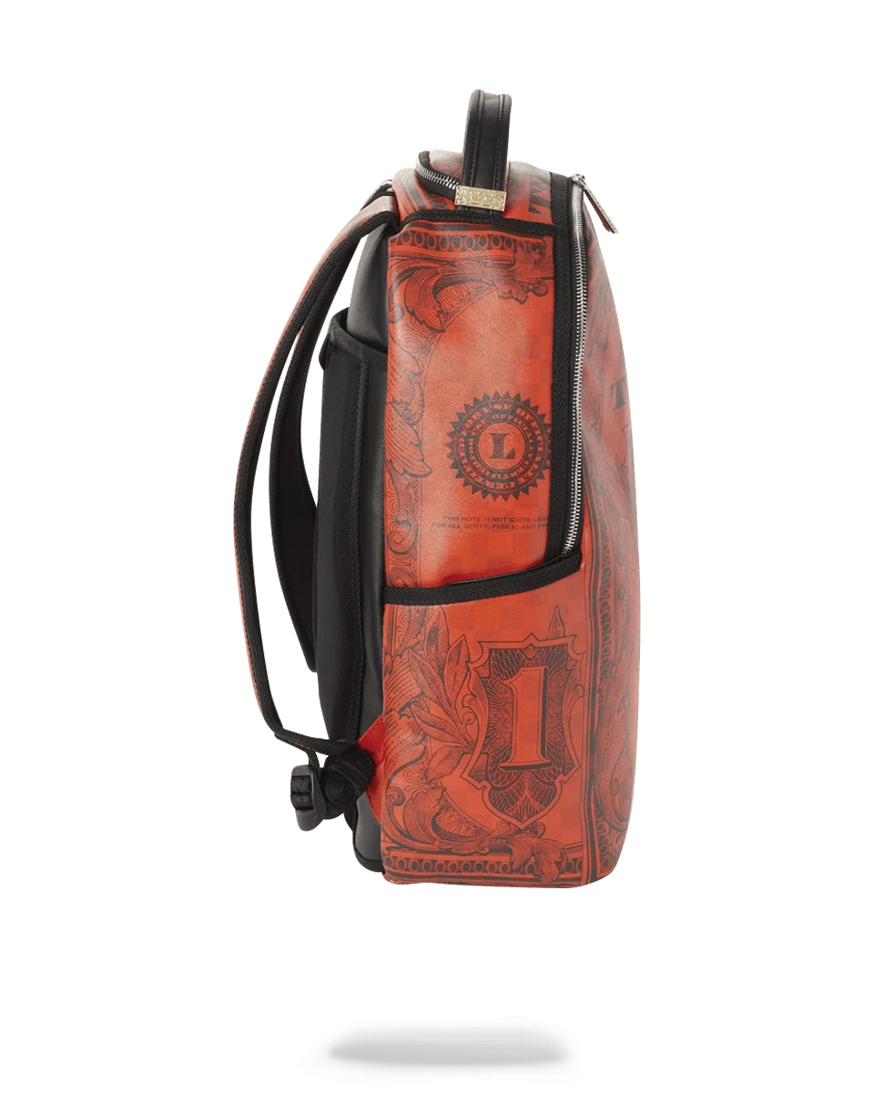 IN GOD WE TRUST RED BACKPACK (ONE OF ONE)