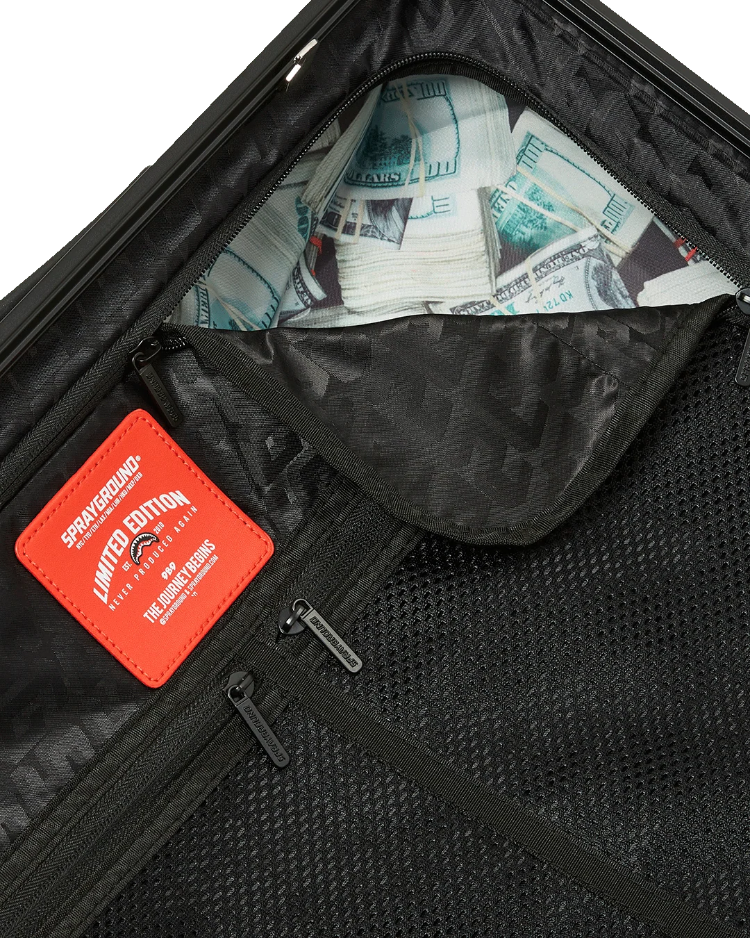 SHARKS IN PARIS BLUR EFFECT CARRY-ON LUGGAGE