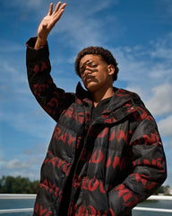 SG GRAFFITI PUFFER JACKET BLACK