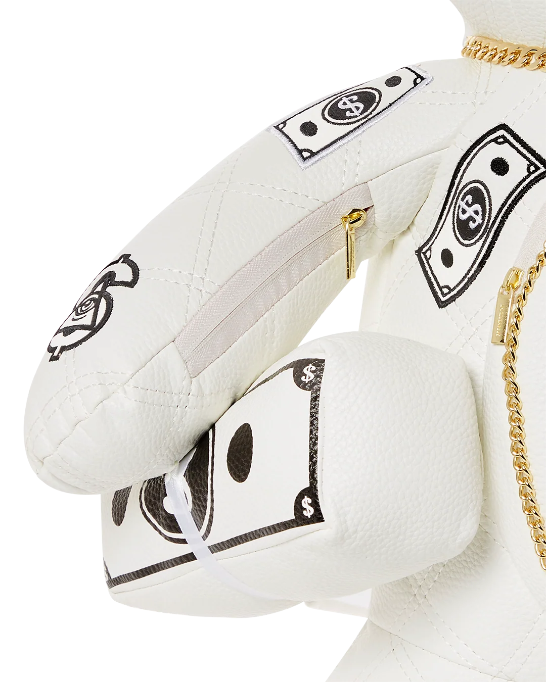 RIVIERA LE BLANC GOLD CHAIN MONEYBEAR TEDDYBEAR BACKPACK