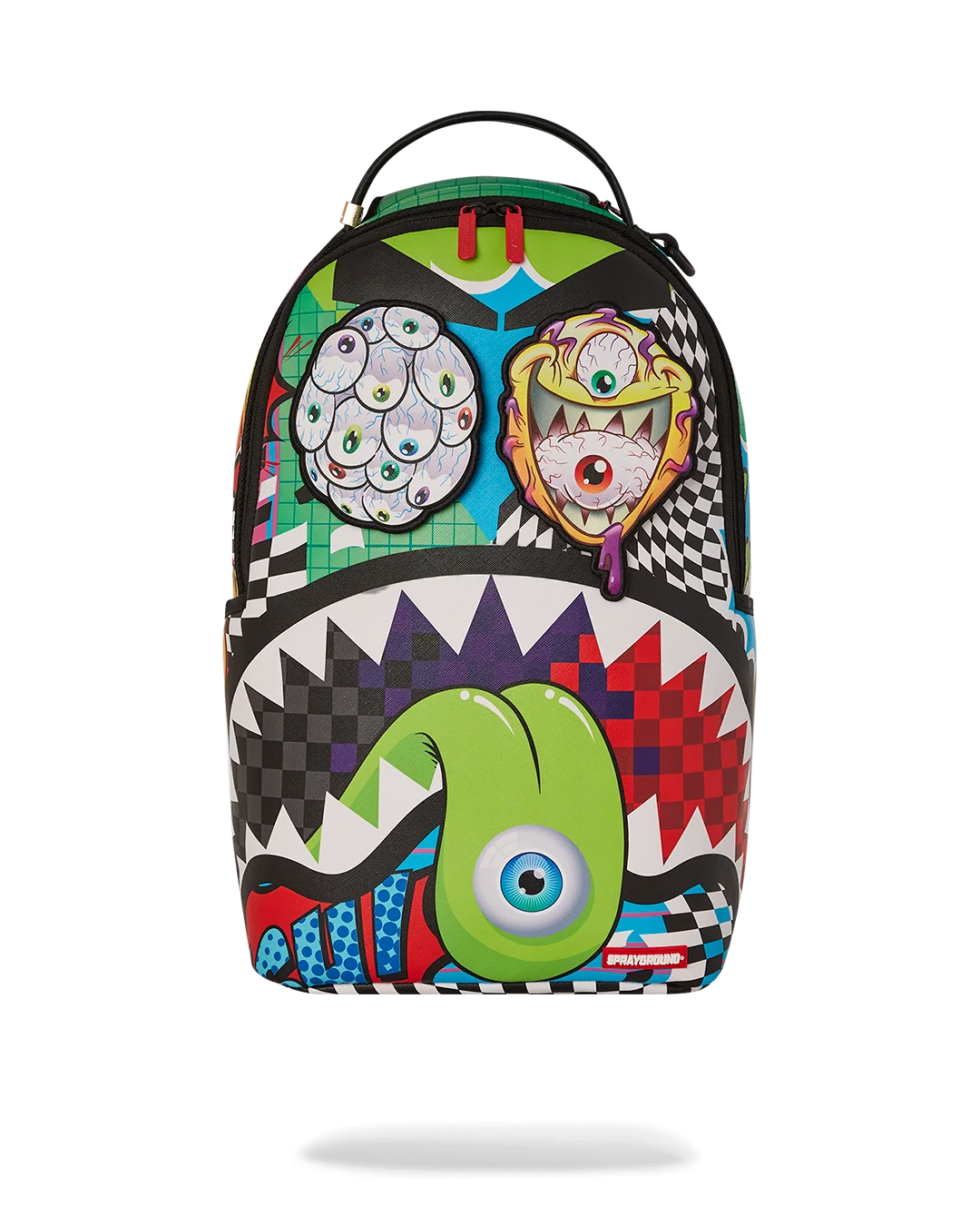 PSYCHO WORLD OF FUN BACKPACK (WITH REMOVABLE VELCRO EYE PATCHES)