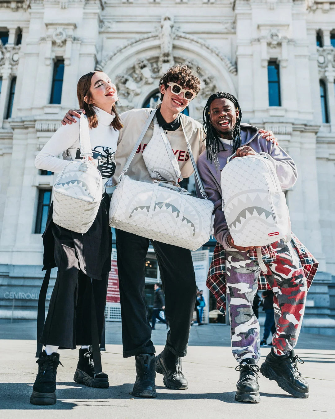 MONEY PATTERN POWDER BACKPACK (DLXV)