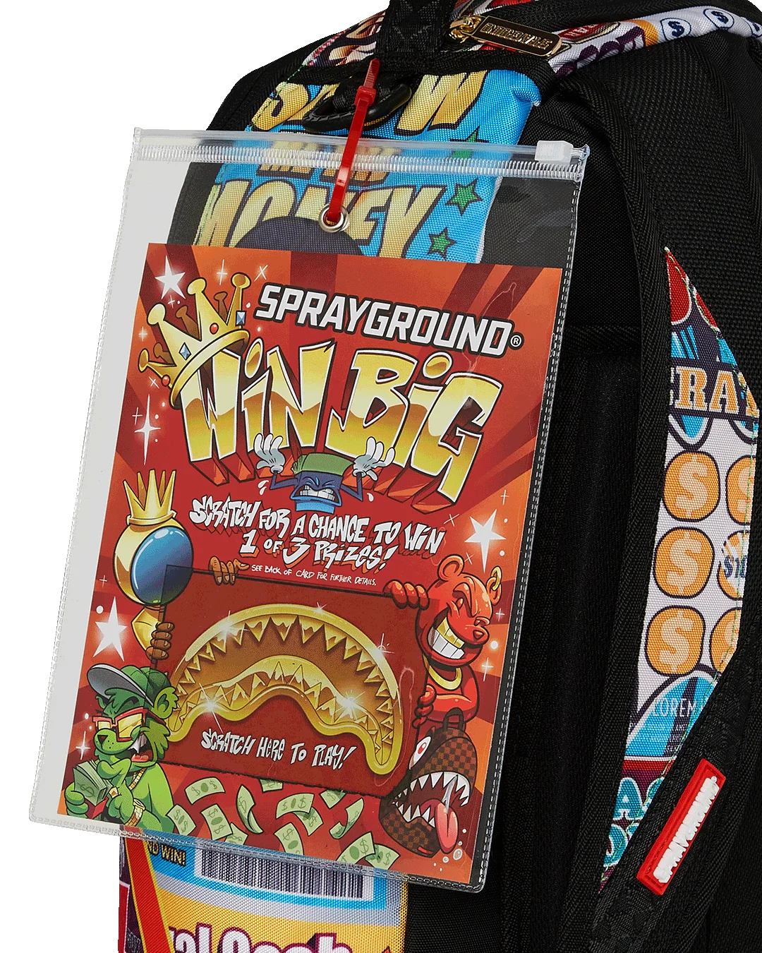 BIG MONEY BIG MONEY BACKPACK (COMES WITH SCRATCH OFF PLAYING CARD)