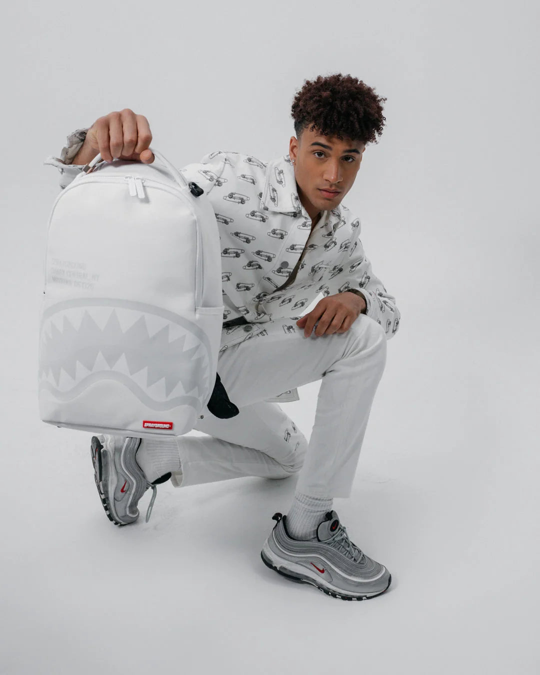 SHARK CENTRAL BACKPACK WHT/WHT (DLXV)