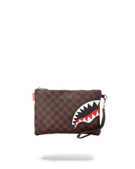 CHECKS IN CAMOFLAUGE CROSSOVER CLUTCH