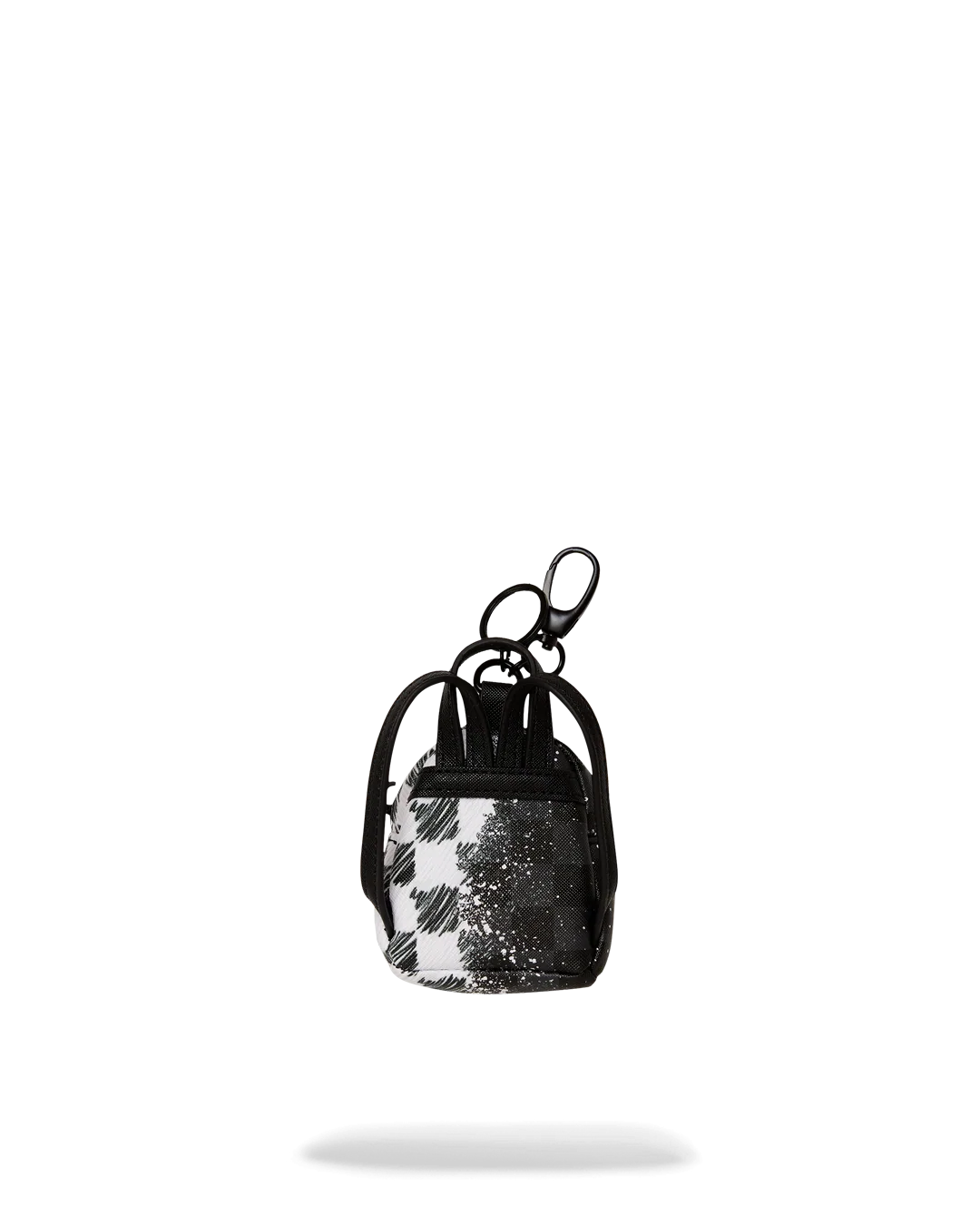 SCRIBBLE DRIBBLE CHECK BACKPACK KEYCHAIN