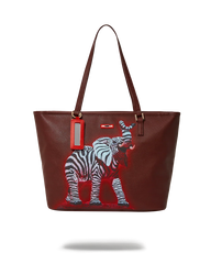 ZEBRA ELEPHANT RON ENGLISH COLLAB TOTE
