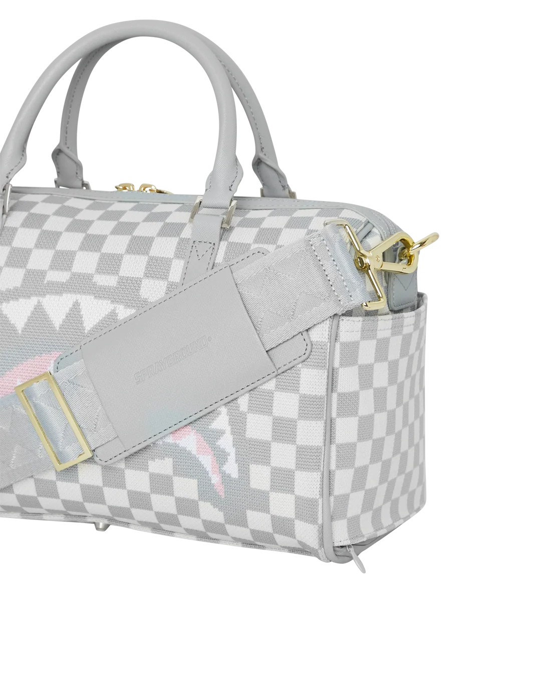 KNIT SHARKS IN PARIS IN CREAM MINI DUFFLE